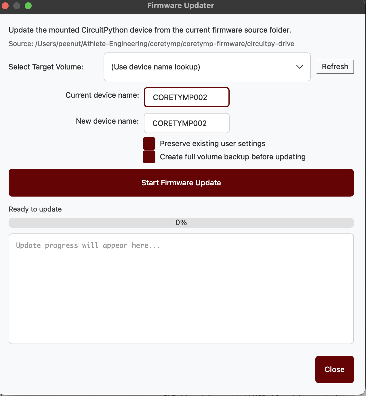 GUI screenshot 3: user assignment